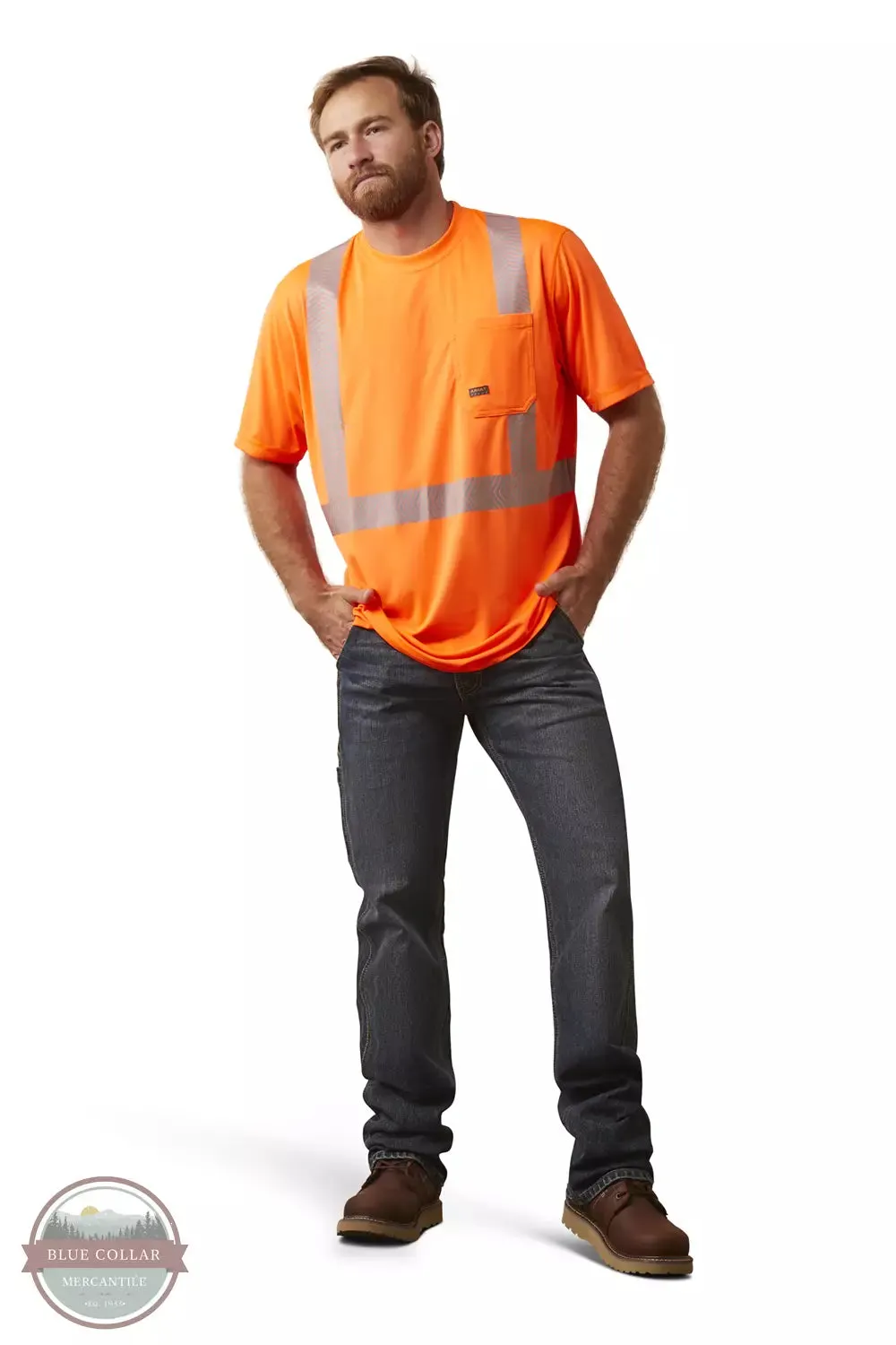 10039195 Rebar Orange Hi-Vis ANSI T-Shirt