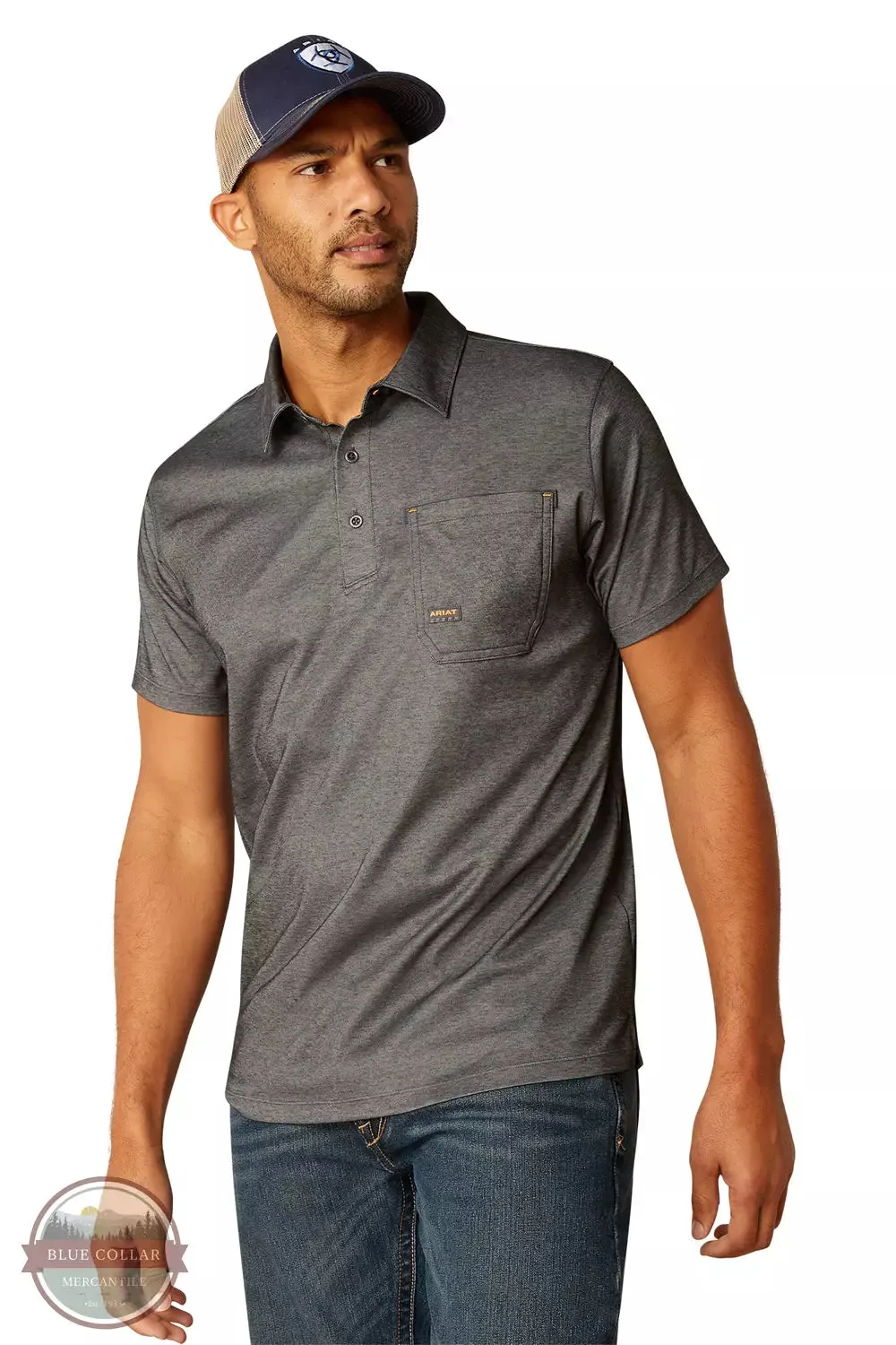 10048617 Rebar Foreman Short Sleeve Polo Shirt