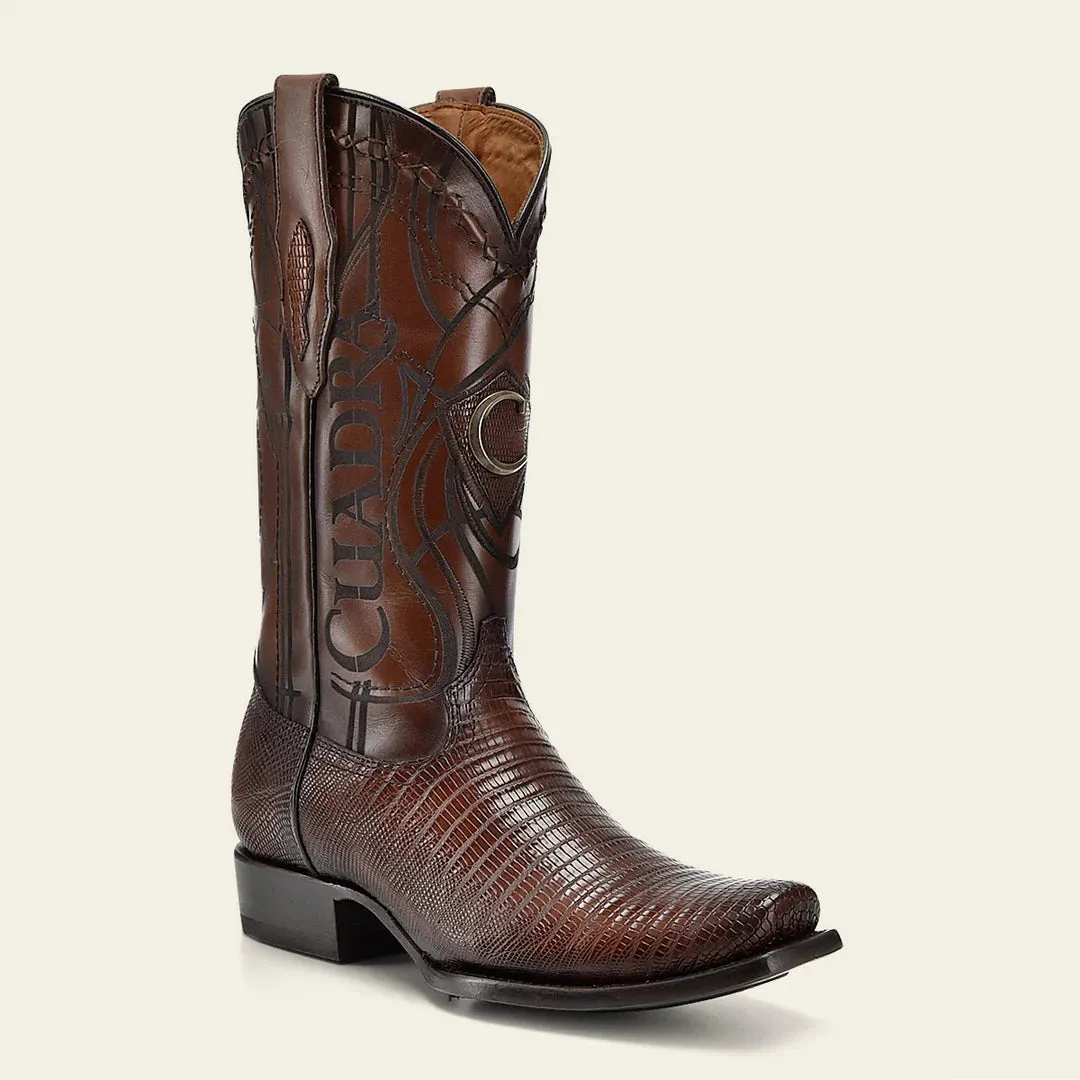 1J1NLT - Cuadra honey western cowboy lizard leather boots for men