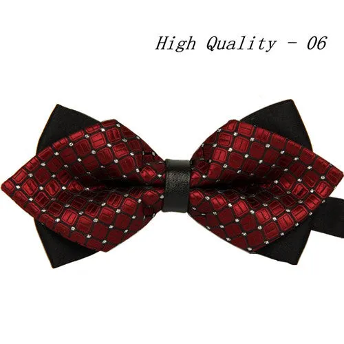 20 style summer men's neckwear neck self gold bow tie silver black silk fashion casual male pink bowtie wedding lote