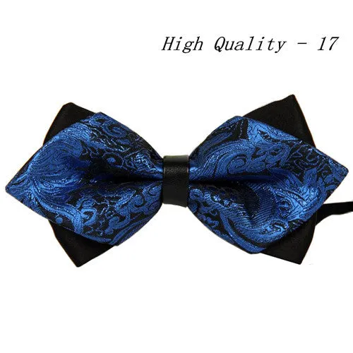 20 style summer men's neckwear neck self gold bow tie silver black silk fashion casual male pink bowtie wedding lote