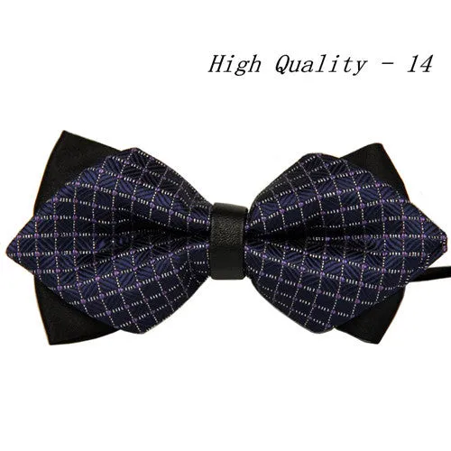 20 style summer men's neckwear neck self gold bow tie silver black silk fashion casual male pink bowtie wedding lote