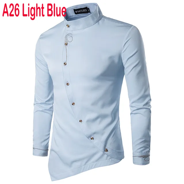 2022 Embroidery Men Casual Long Sleeve Shirts