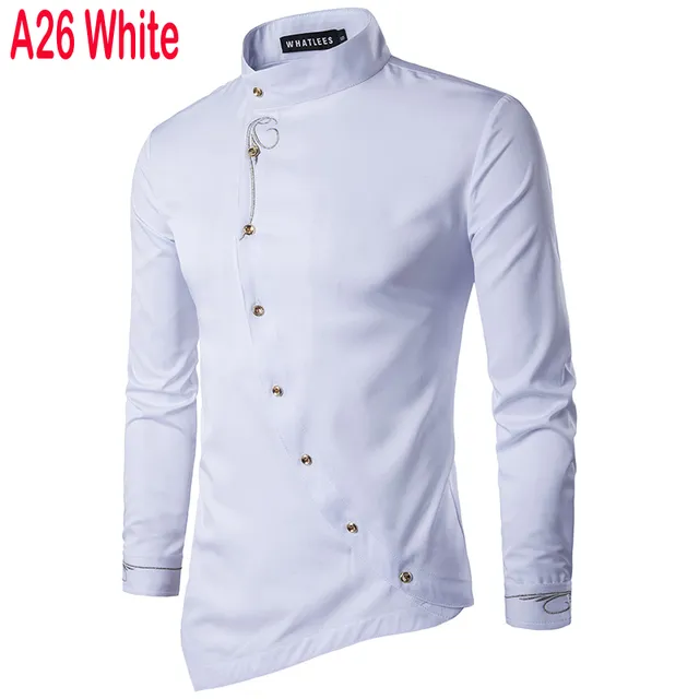 2022 Embroidery Men Casual Long Sleeve Shirts