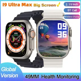 2023 New i9 Ultra Max Smart Watch Seires 8 Ultra Watch for Men Women Fitness Sport Waterproof Heart Rate Smart Watch IWO