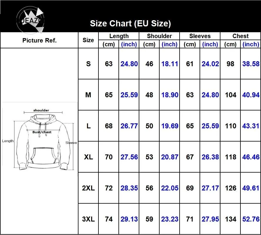 3D Casual Hoody Pullover Men's Sportswear Tracksuit Sweatshirt