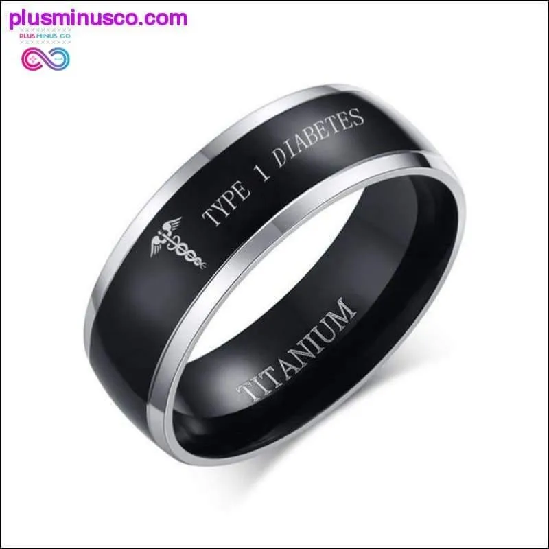 8mm Men Black Titanium Casual Light Nordic Ring