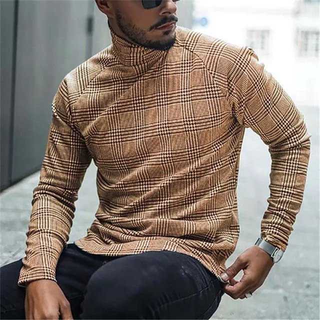 Autumn Winter Casual Turtleneck Long Sleeve