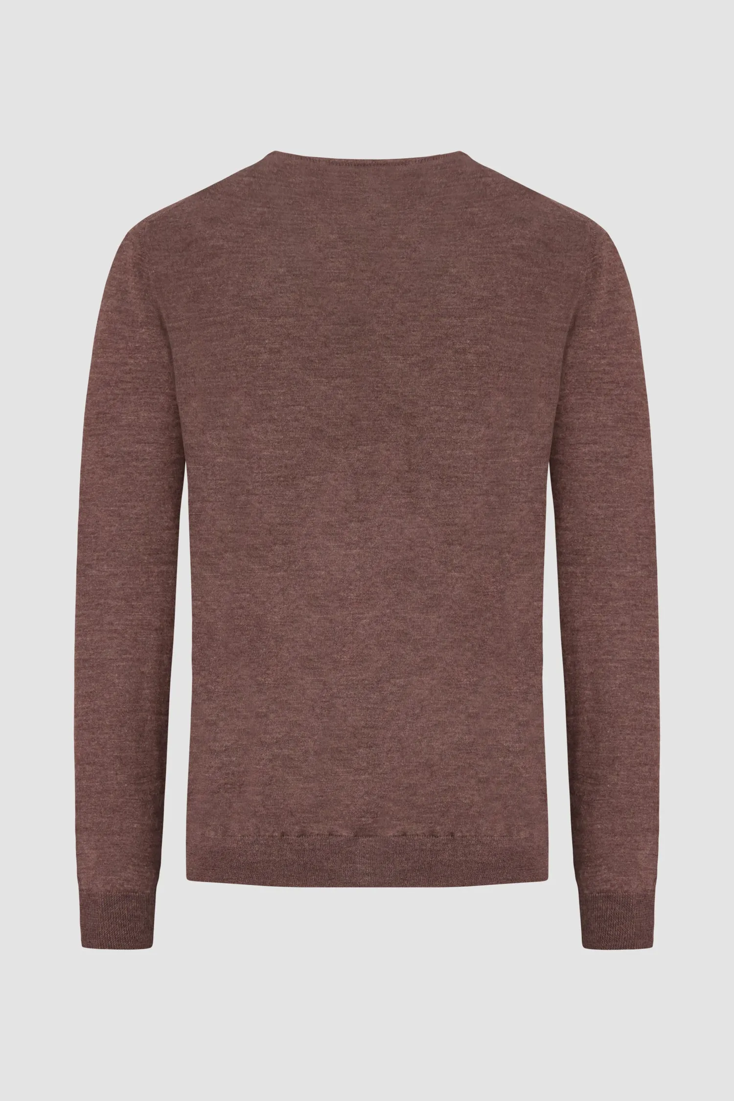 Barba Napoli Brown Round Neck Paricollo Sweater