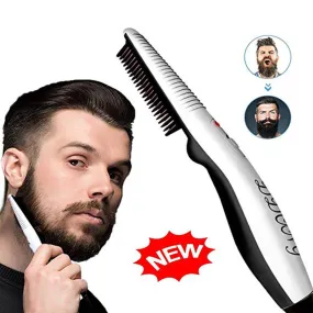 Beard Brush,Electric Straightener Comb for Men Beard and Hair Style