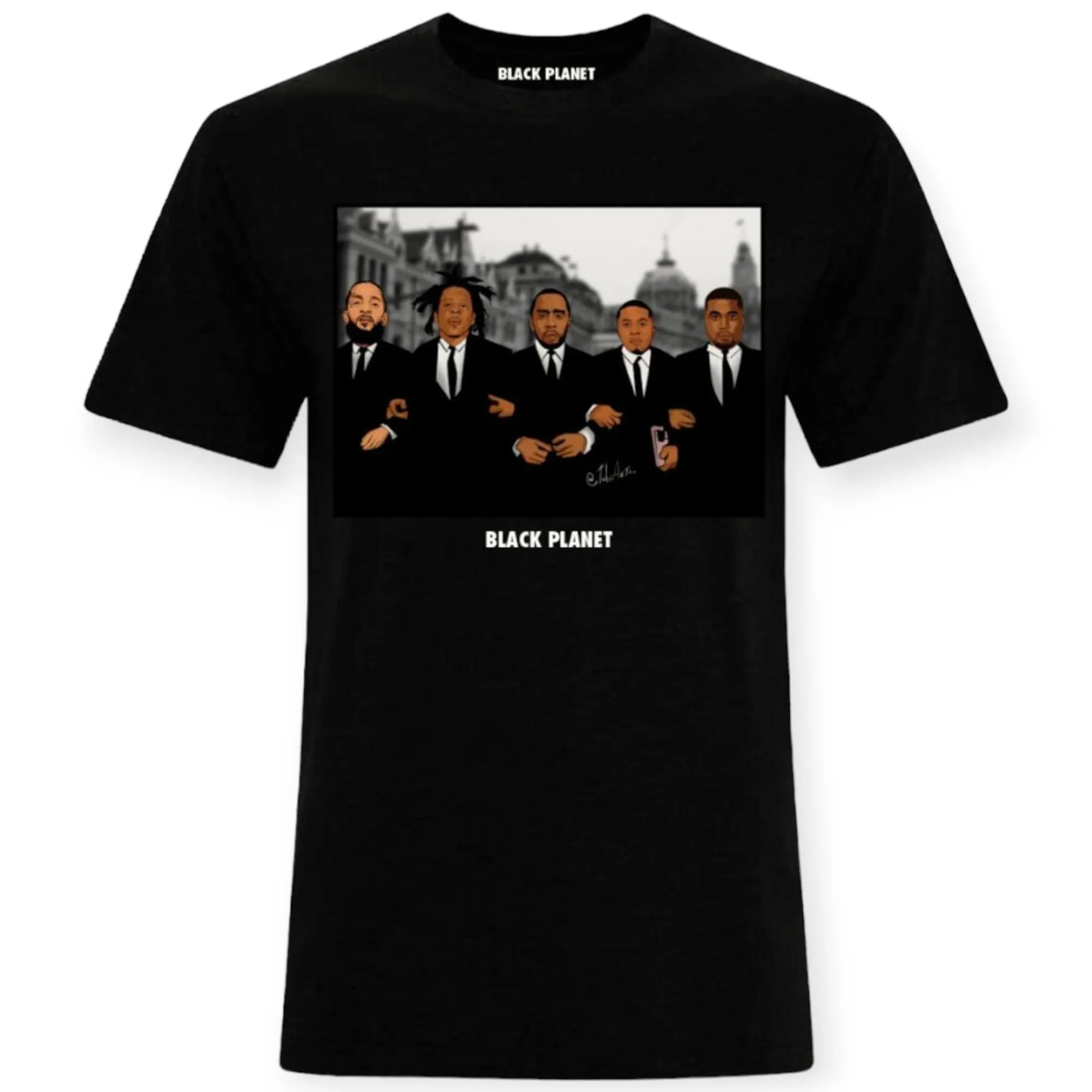 Black Planet Men Black Kings Shirt (Black)