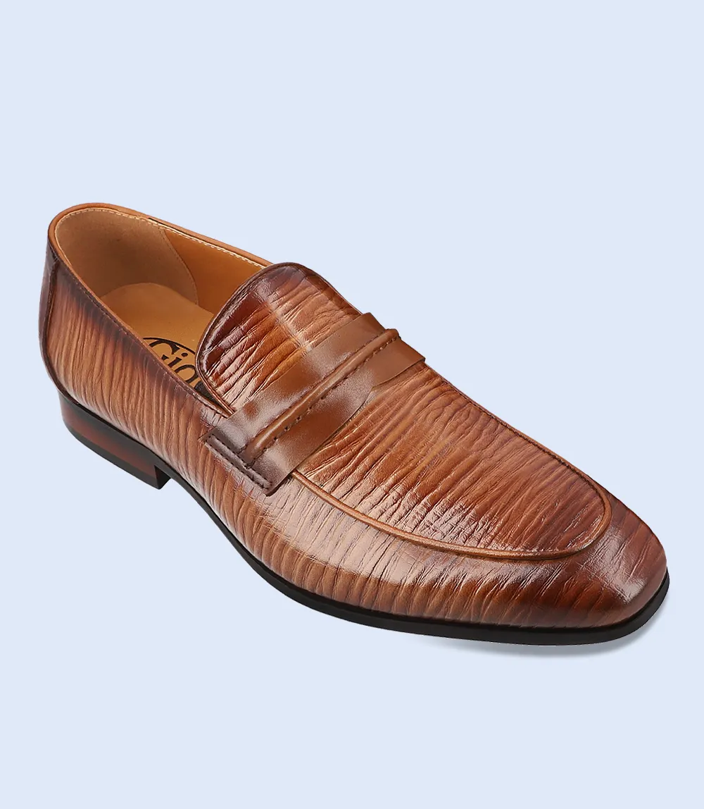 BM4159-KHAKI-Men Formal Slip-on's