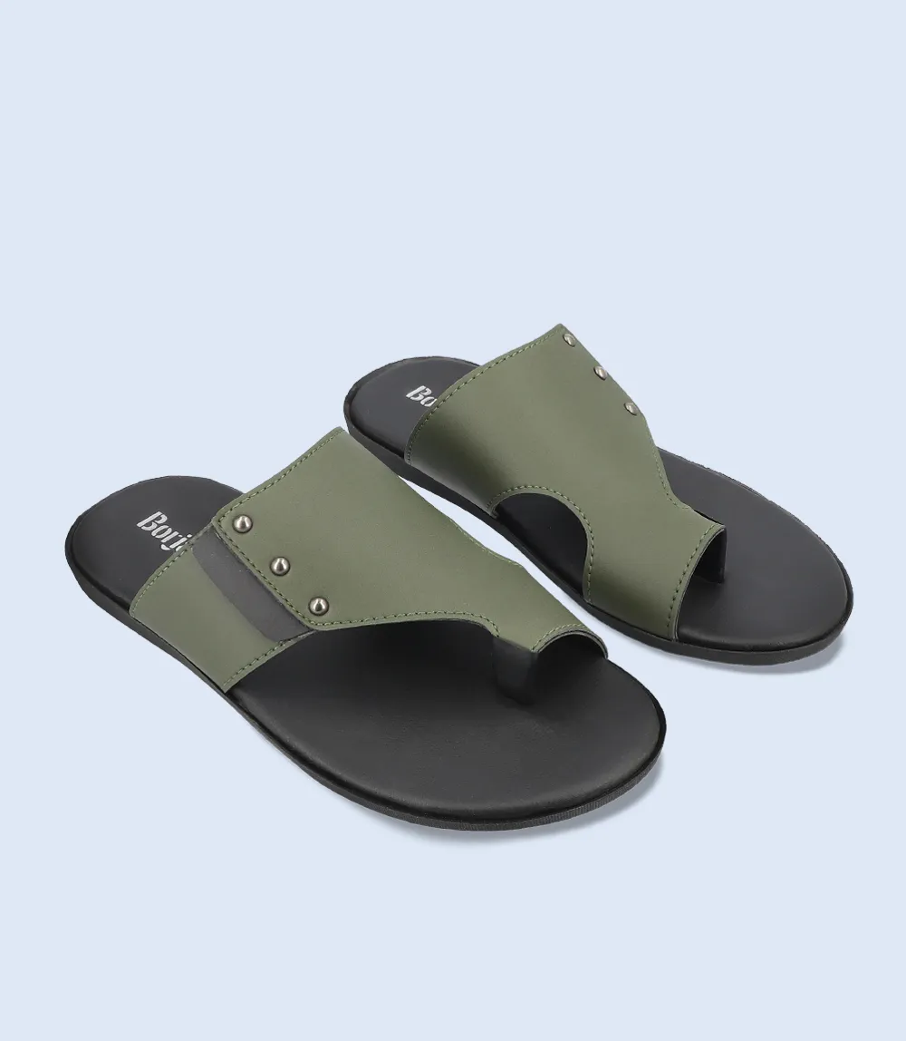 BM4515-OLIVE-Men Chappal