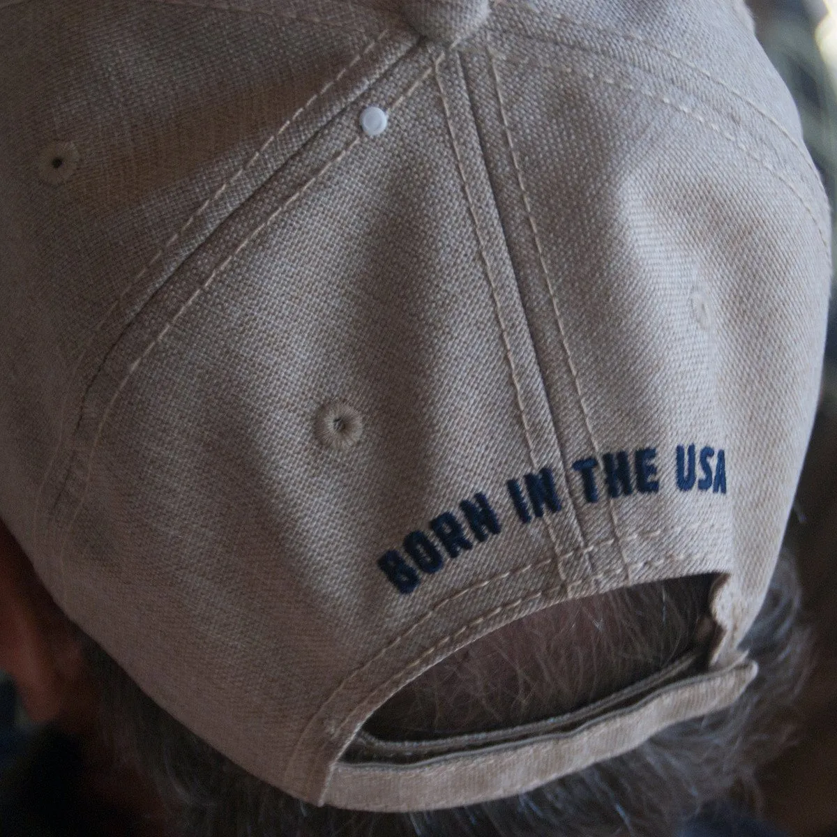 Born In The USA Baseball Cap (Stone)