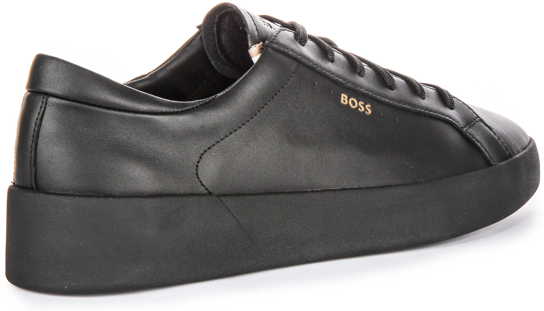 Boss Belwar Tennis Leather In Black For Men