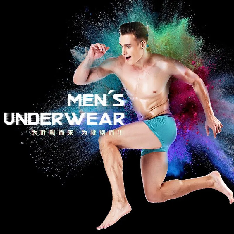 Brand Boxer Mens Underwear Cotton Man Big Short Breathable Underpants