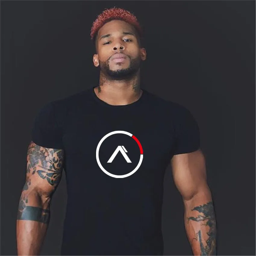 Brand Clothing Fitness T Shirt Men Fashion Extend Long Tshirt