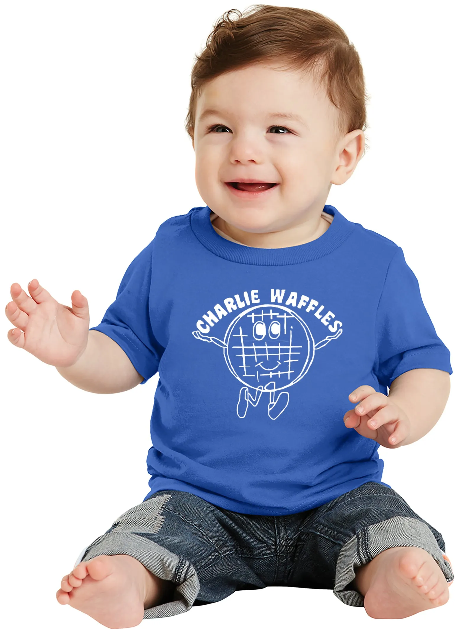 Charlie Waffles Infant T-shirt Inspired by two and a Half Men TV Show