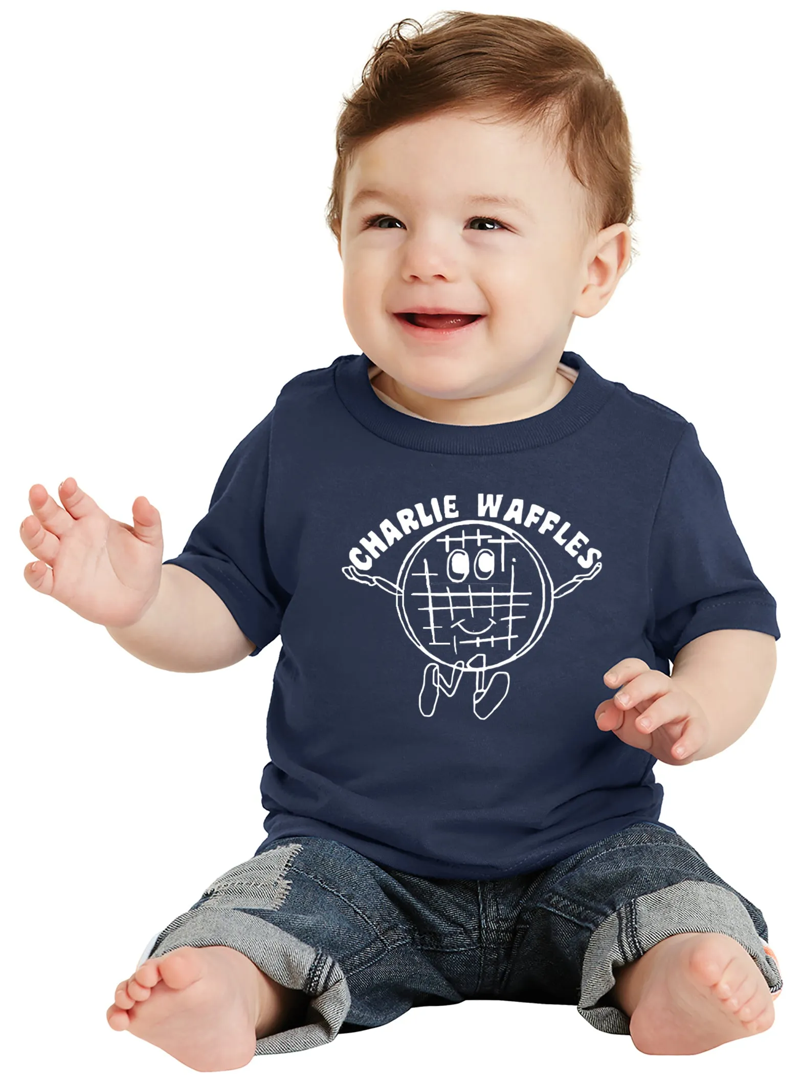 Charlie Waffles Infant T-shirt Inspired by two and a Half Men TV Show