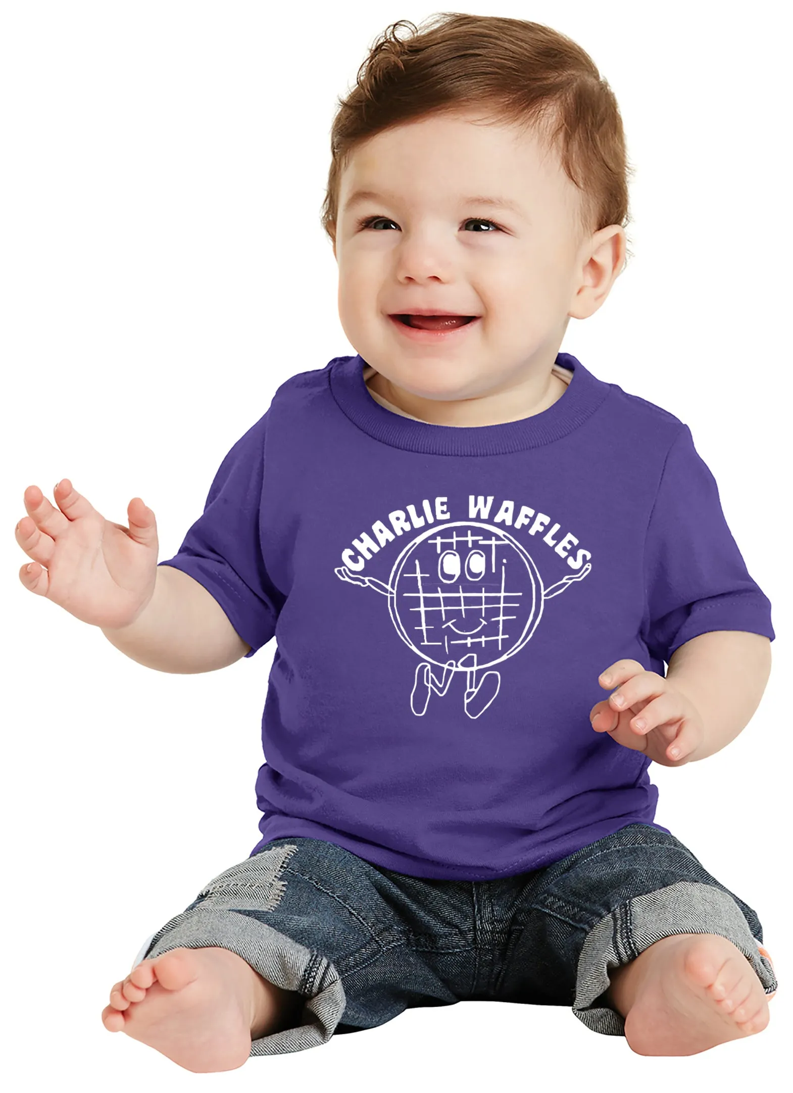 Charlie Waffles Infant T-shirt Inspired by two and a Half Men TV Show