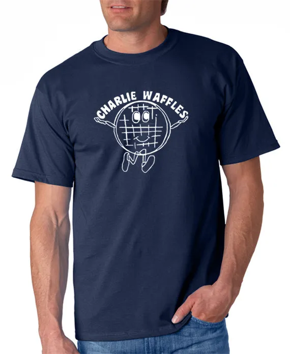 Charlie Waffles T-shirt Inspired by two and a Half Men TV Show