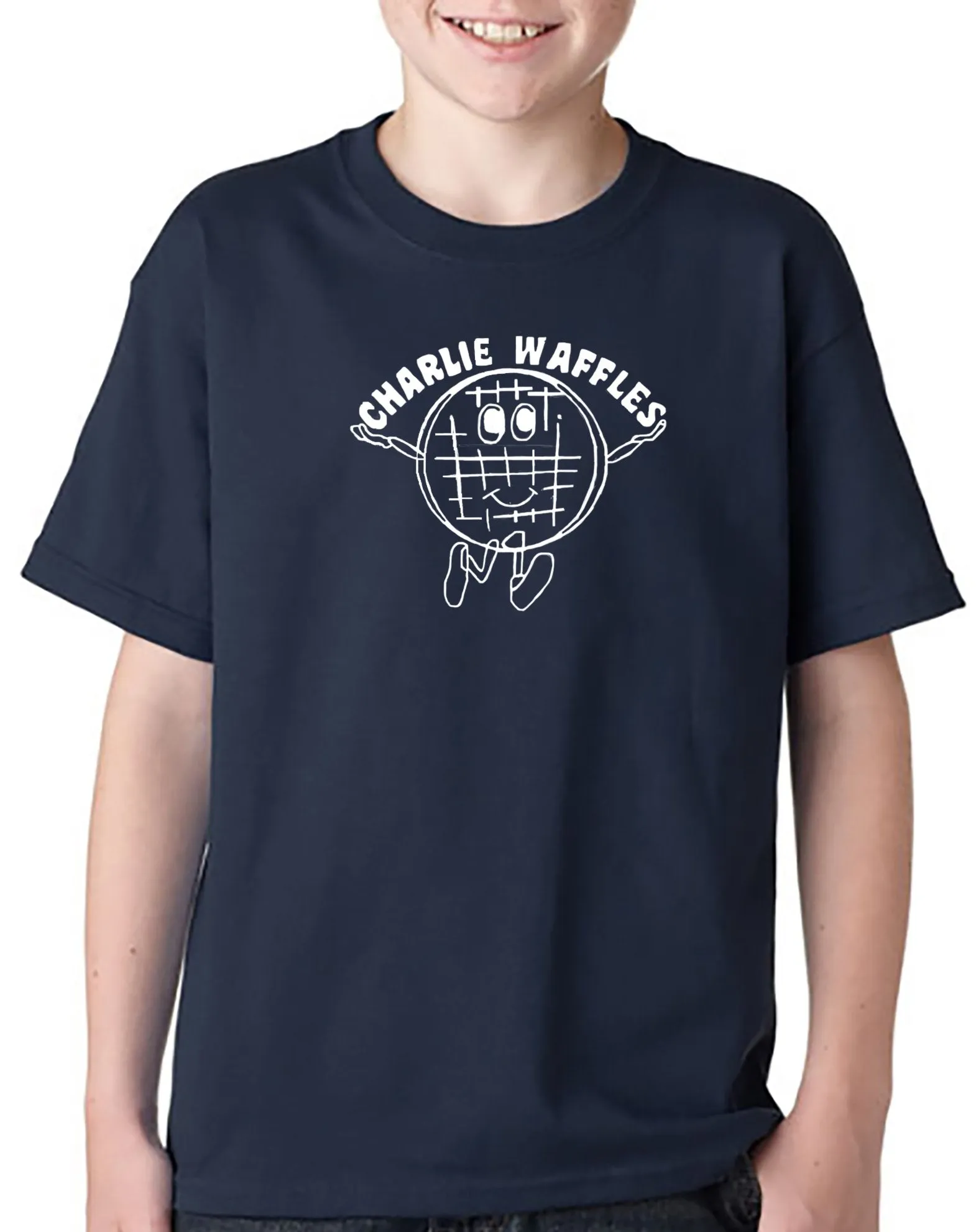 Charlie  Waffles Youth T-shirt Hoodie Inspired by Two and a Half Men TV