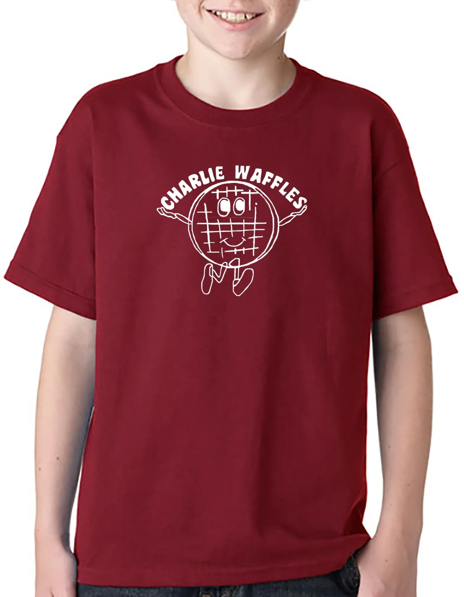 Charlie  Waffles Youth T-shirt Hoodie Inspired by Two and a Half Men TV