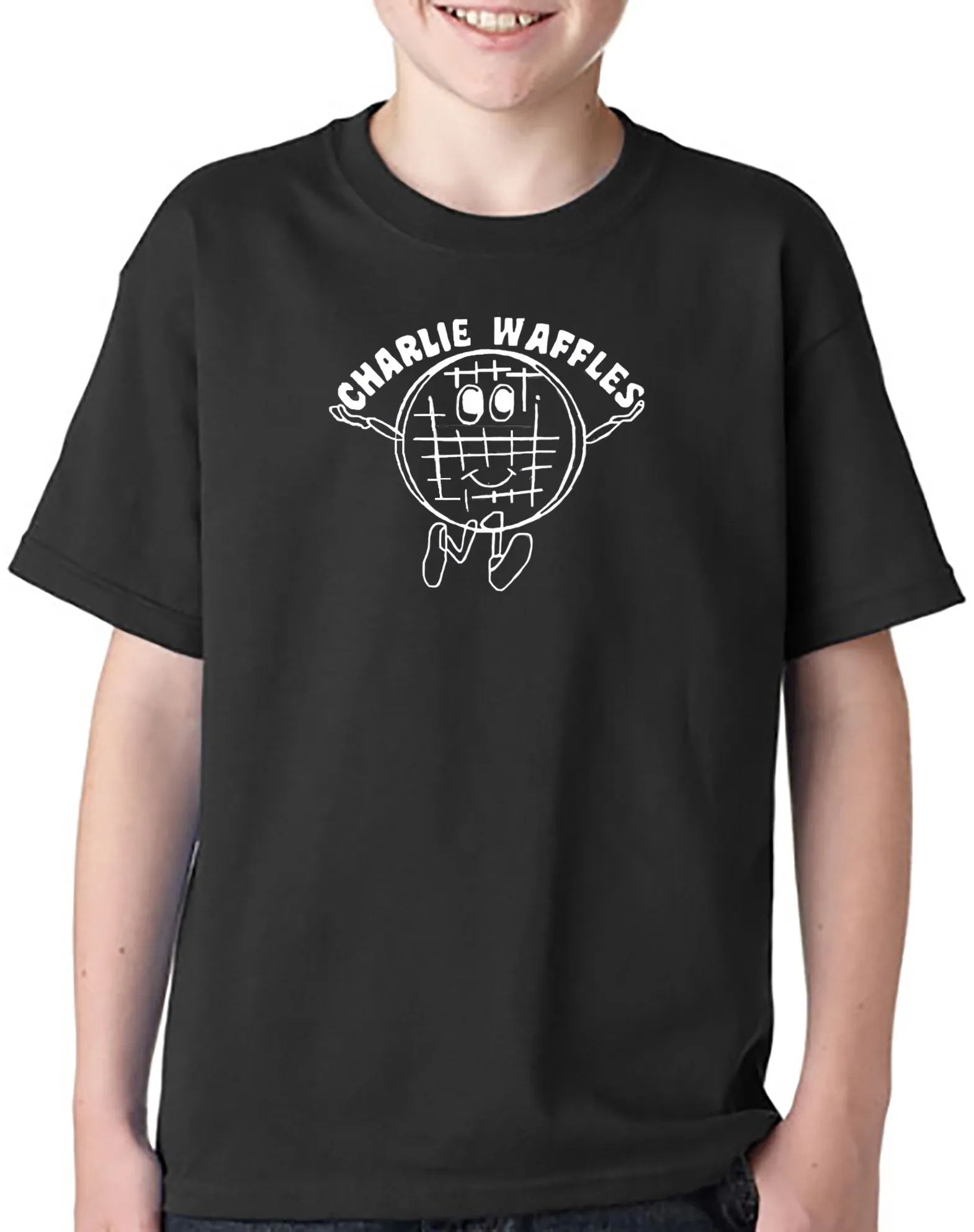 Charlie  Waffles Youth T-shirt Hoodie Inspired by Two and a Half Men TV