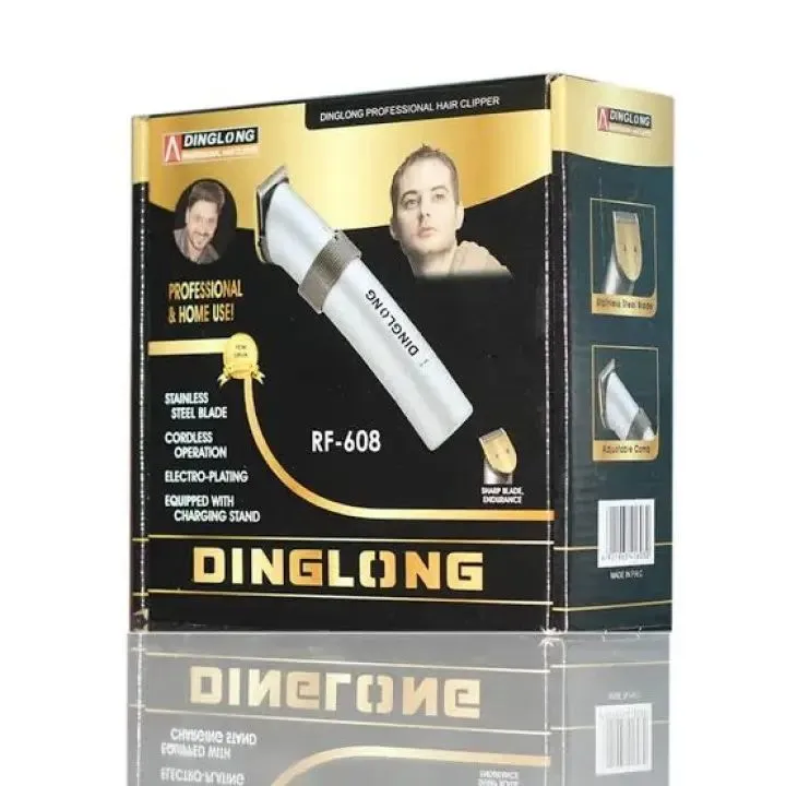 Dinglong RF-609X 100% Original rechargeable with charge base Hair And Beard shaving machine And Grooming For Men