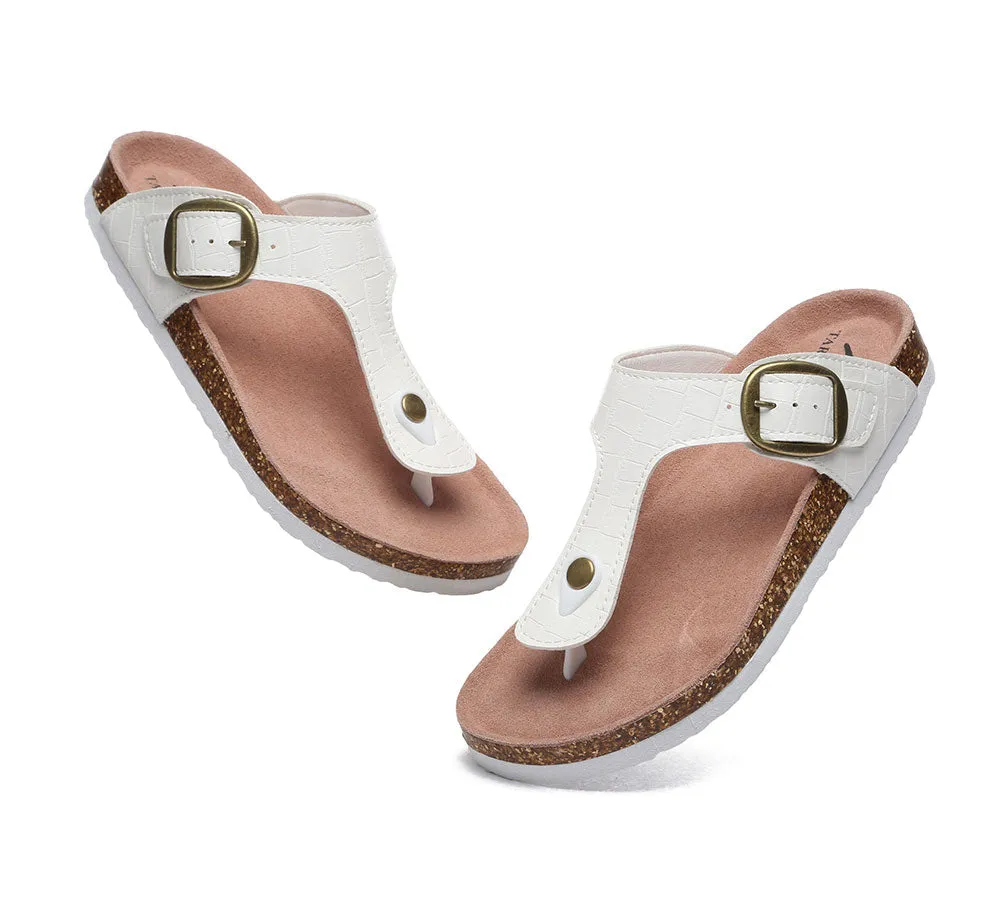 Embossed Summer Beach Unisex Slip-On Lindsay Sandals