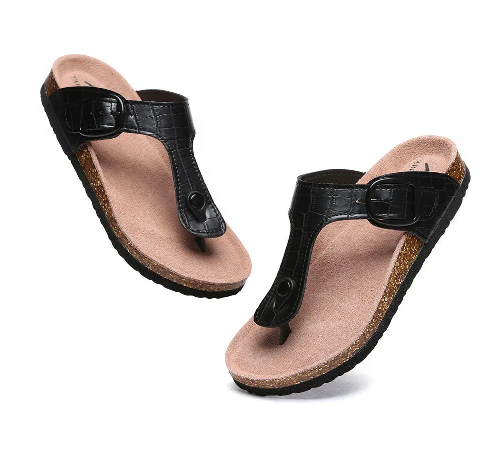 Embossed Summer Beach Unisex Slip-On Lindsay Sandals