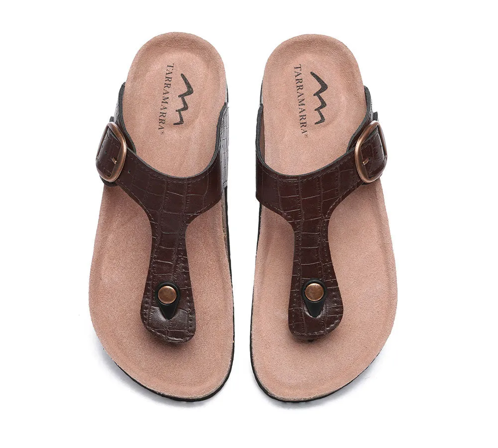 Embossed Summer Beach Unisex Slip-On Lindsay Sandals