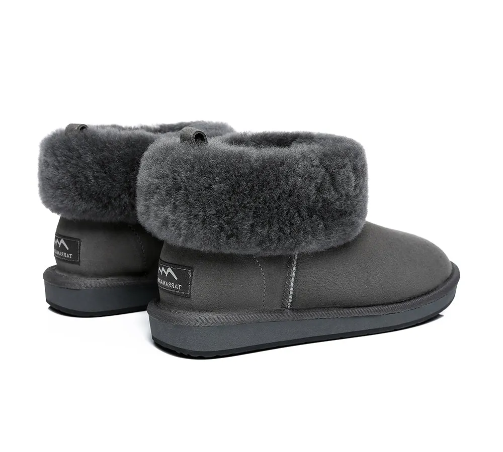 Emmy Women Sheepskin Slippers Fluffy Collar