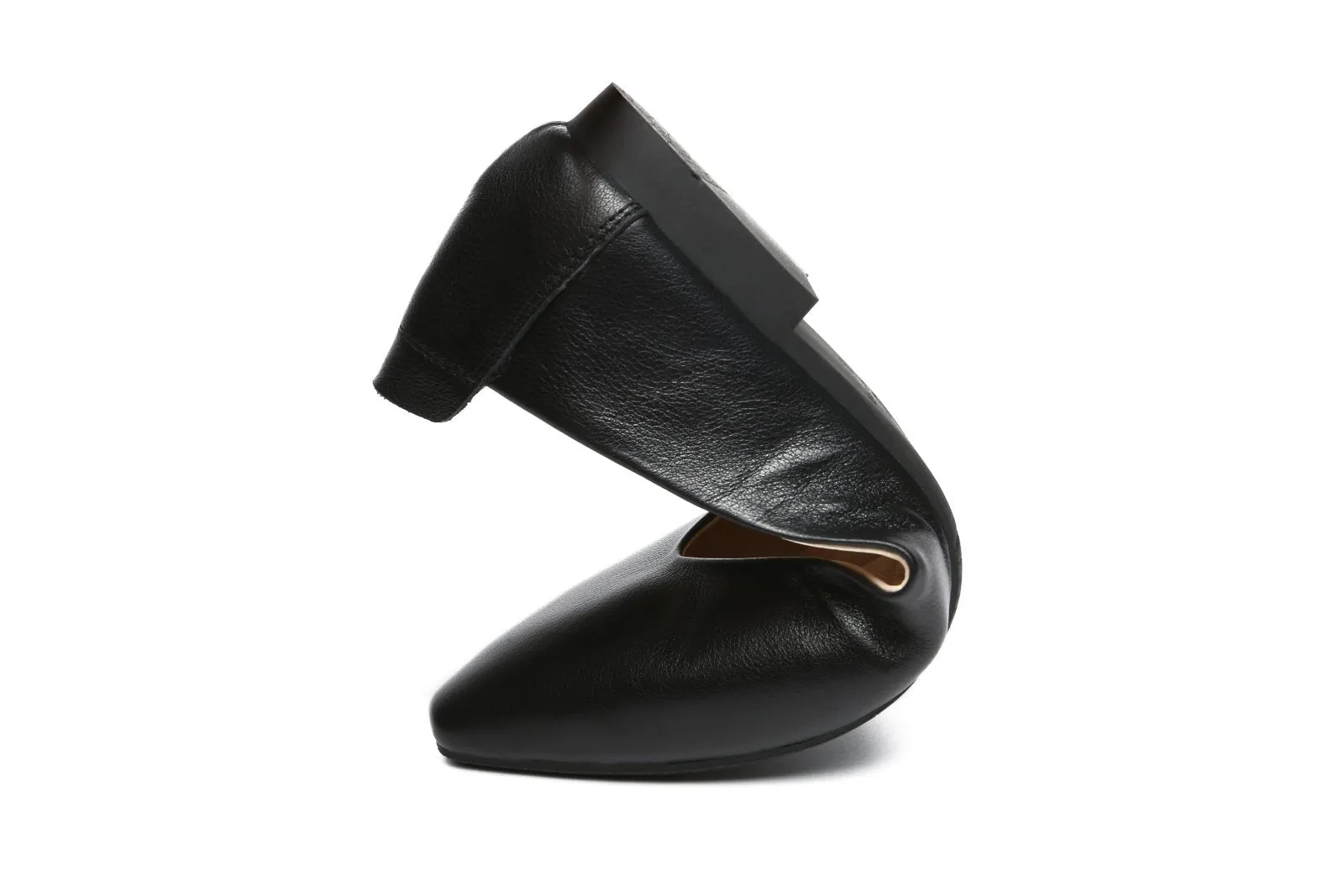 Everly Leather Pointed Toe Ballet Flats