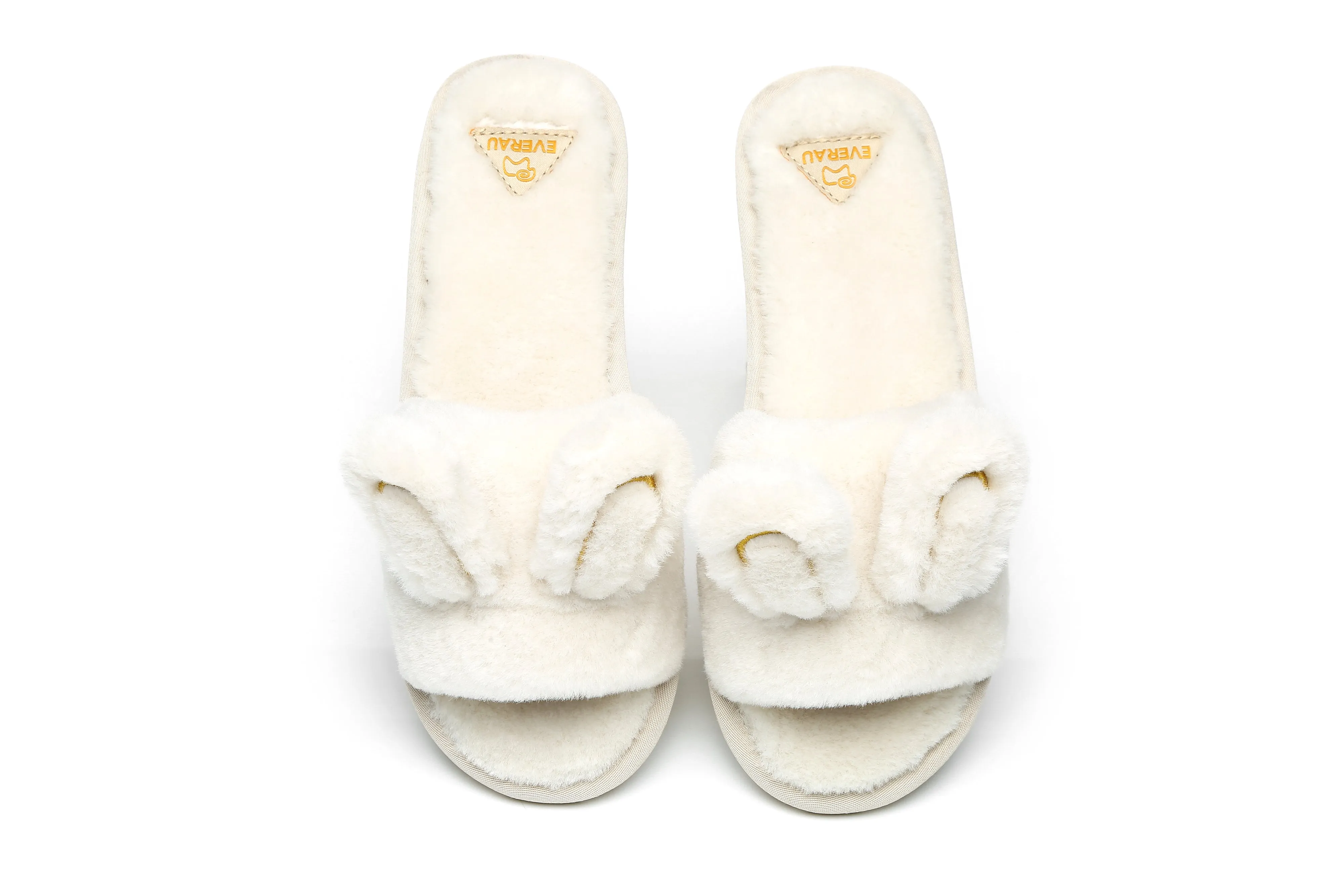 Fluffy Sheepskin Slipper Bunny