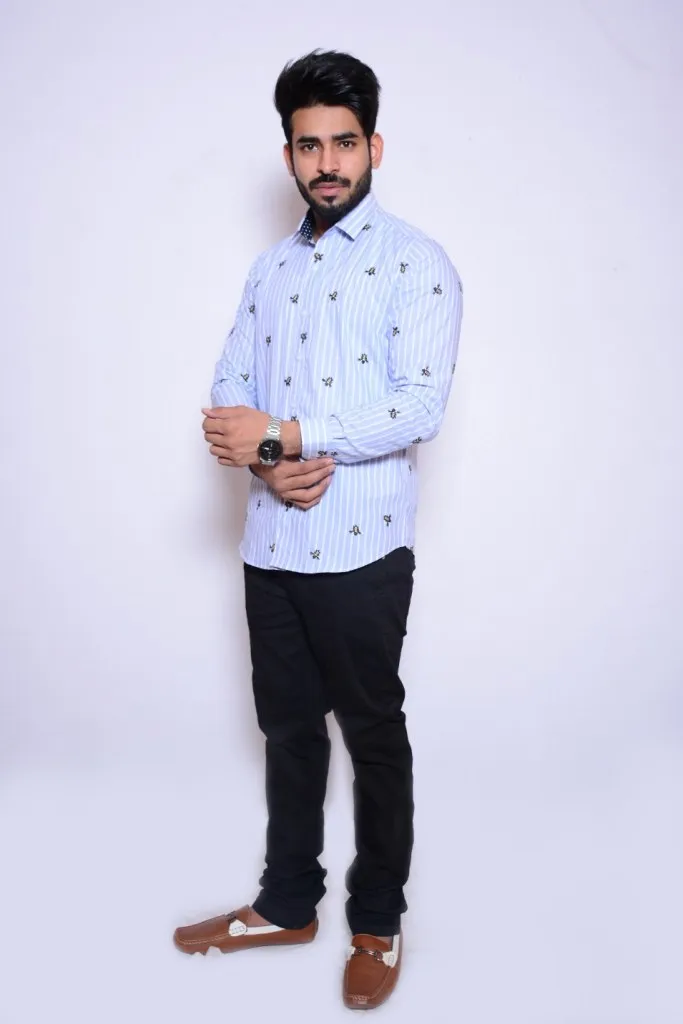 Gents Western Grey Woven Shirt