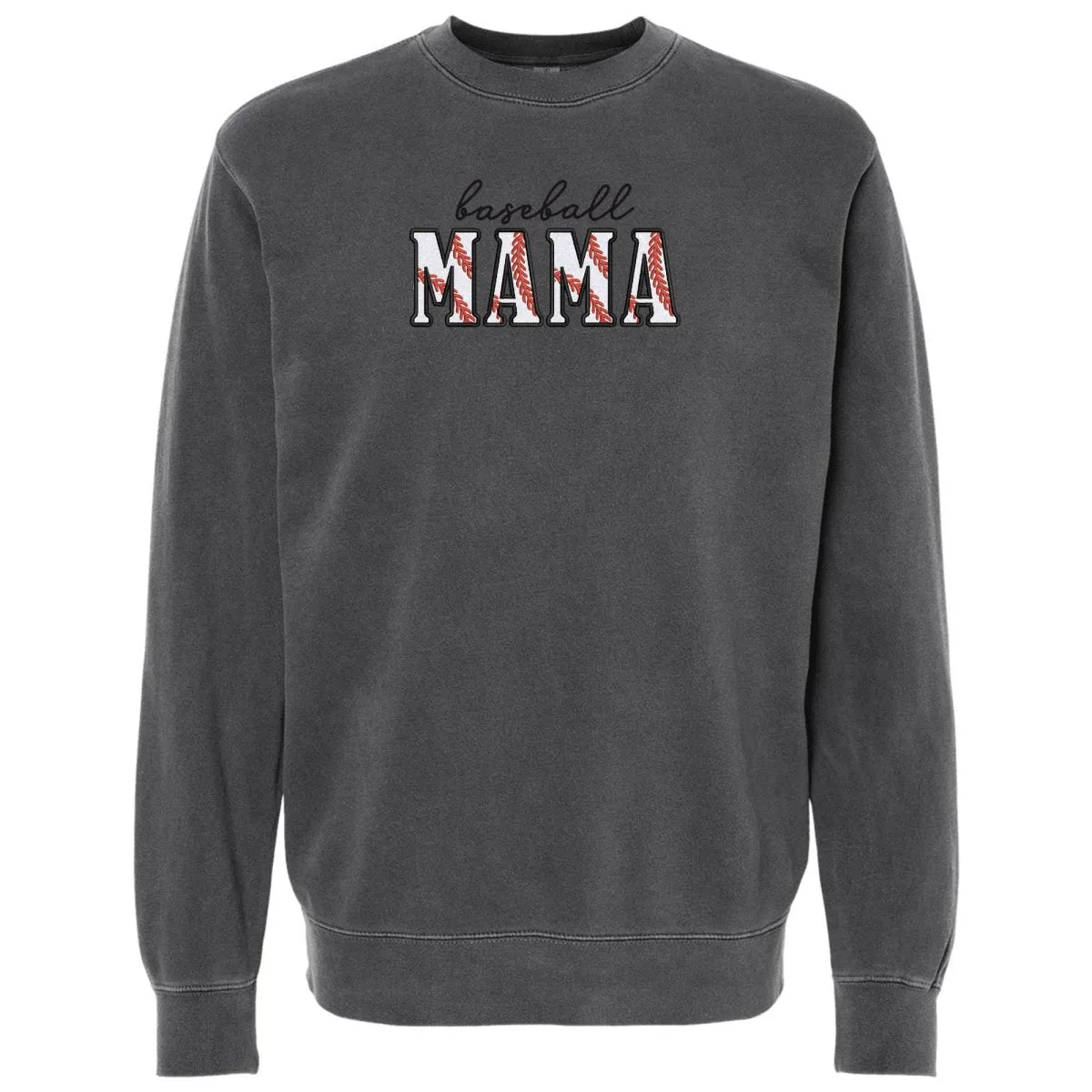 Glitter Embroidery 'Baseball Mama/Mom' Cozy Crew