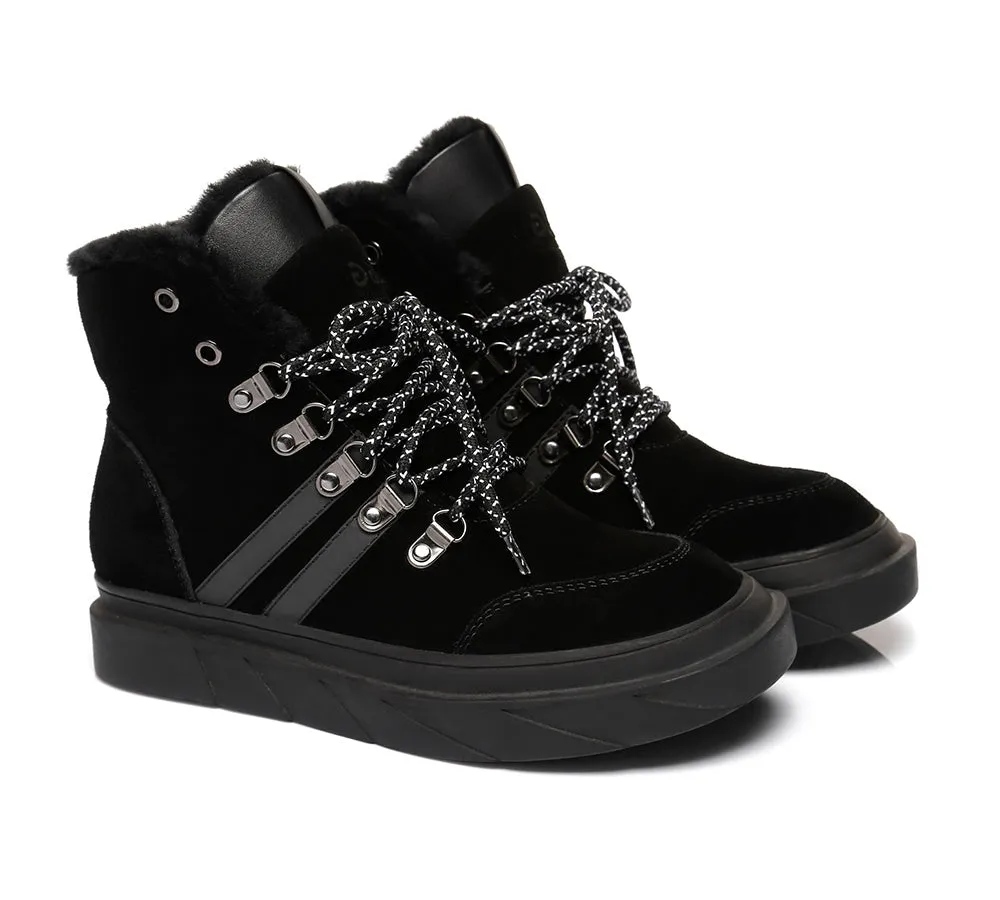 Lace Up Fashion Sneaker Women Boots Vicki