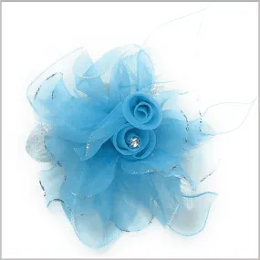 Lapel Flower- Flower2 Blue - Prom - Fashion - Wedding