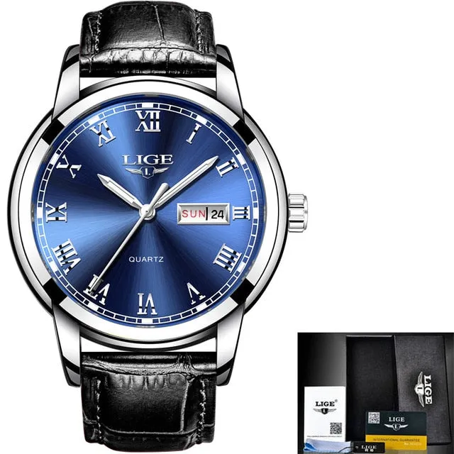 LIGE Top Brand Chronograph Waterproof Men's Watches