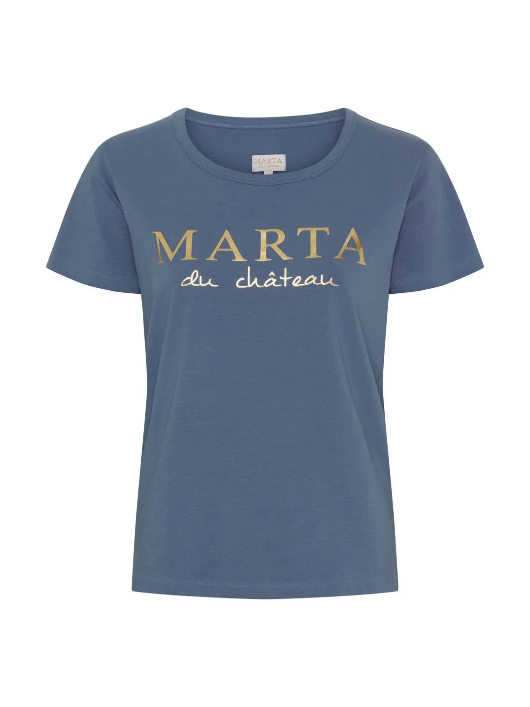 Marta du Chateau Jeanette tee denim blue