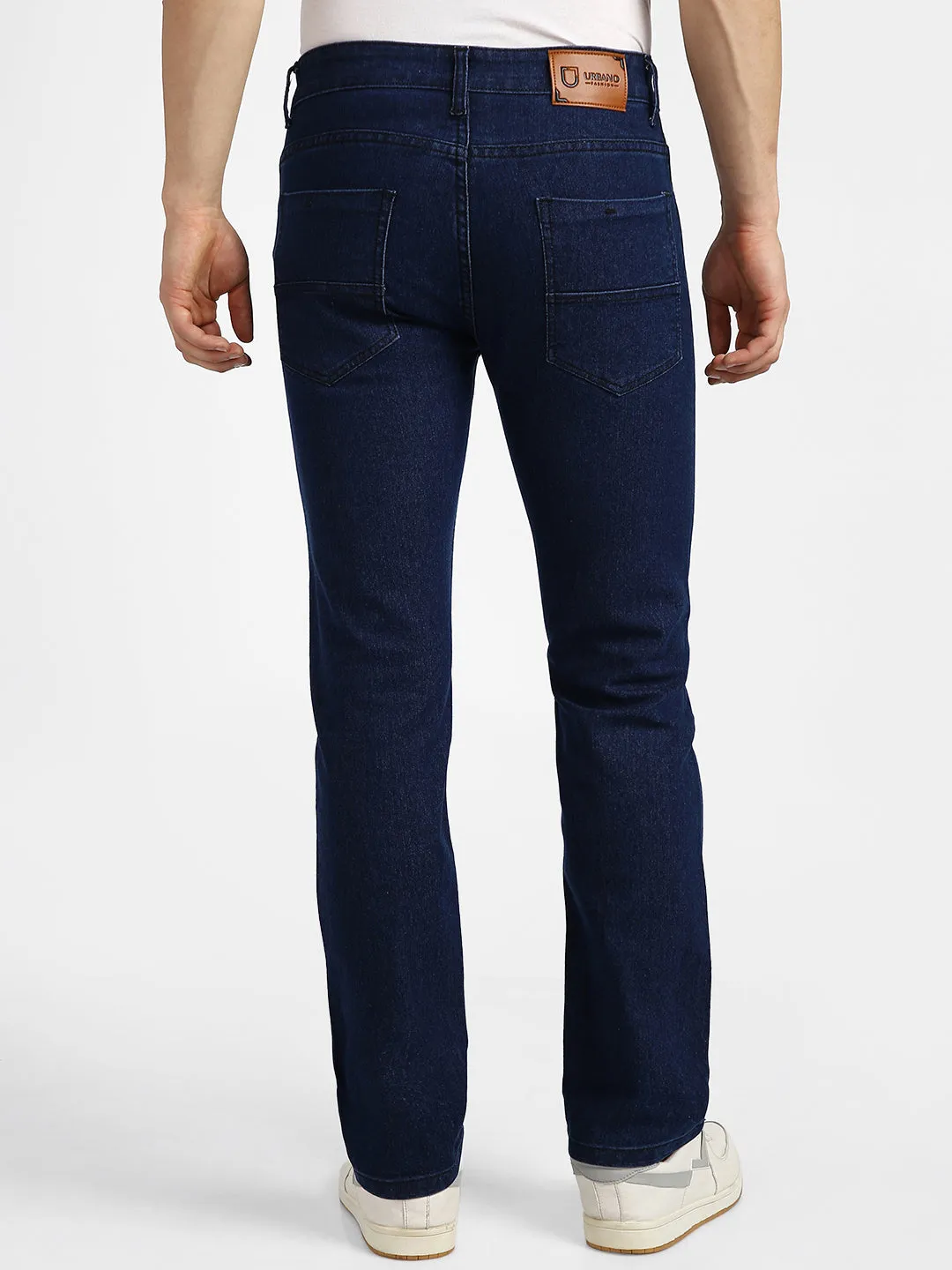 Men Blue Regular Fit Washed Streatchable Jeans