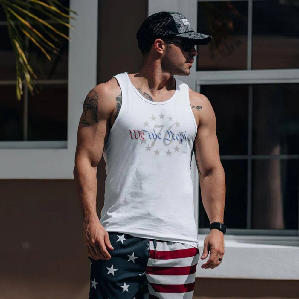 Men's 76 We The People Tank - White