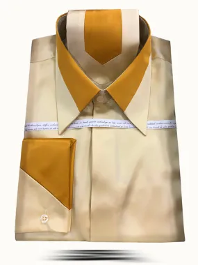 Men's Fashion Silk Shirts SS-B Gold