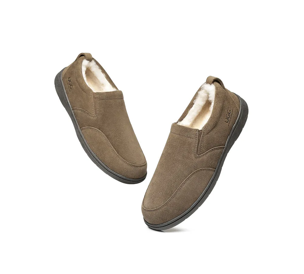 Mens Moccasin Slippers Dino