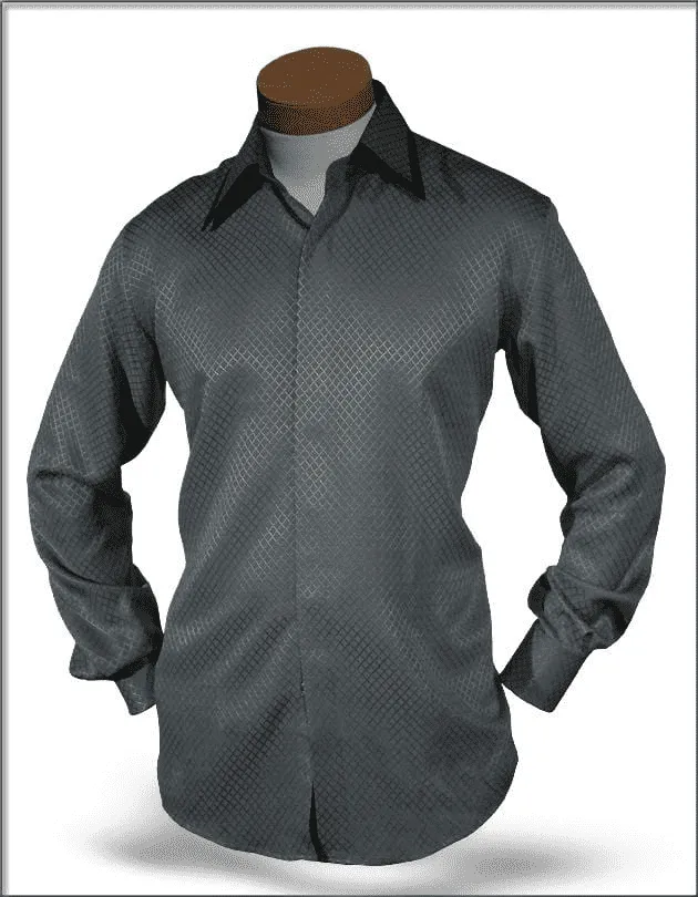 Men's Silk Shirts SJ Gray - Dress Shirt-Men-Fashion