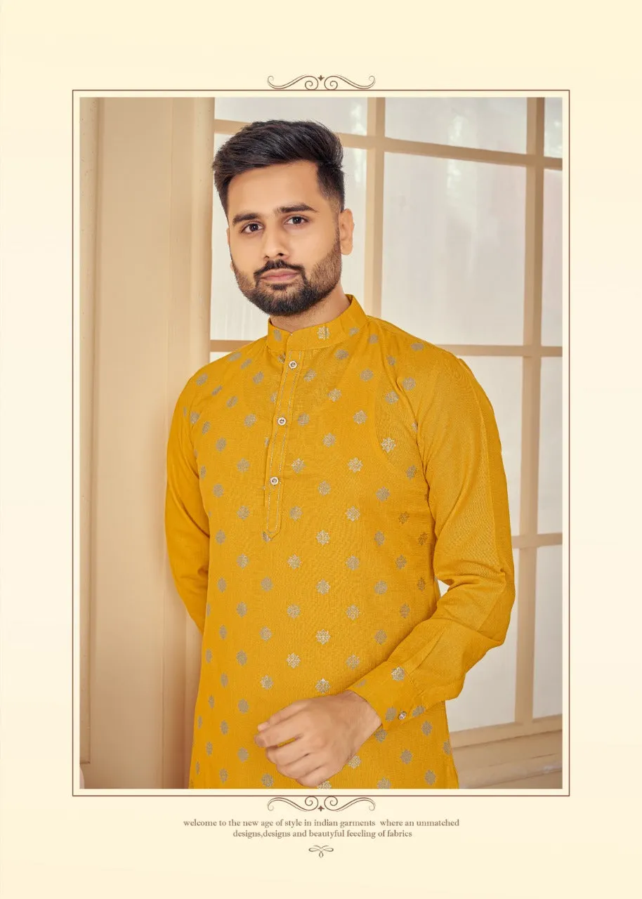 Men's Traditional Pure Cotton Kurta with Pajama set