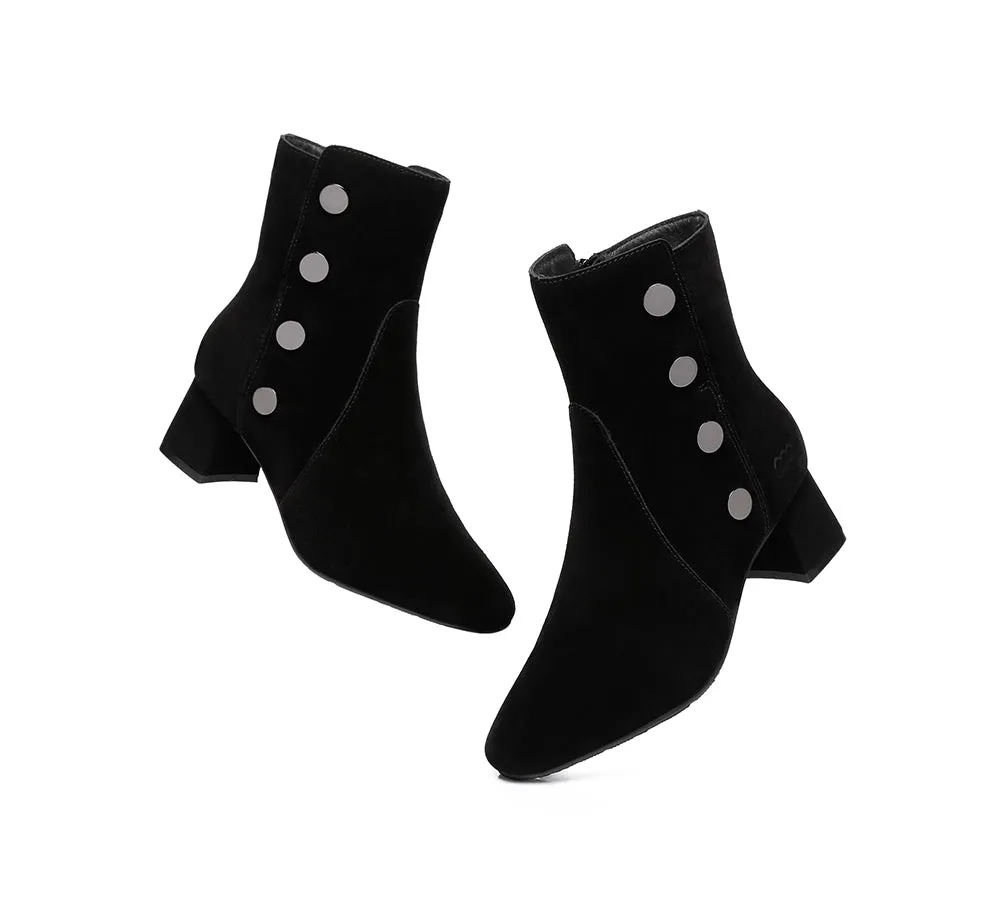 Midi Women Fashion Block Heel Black Boots