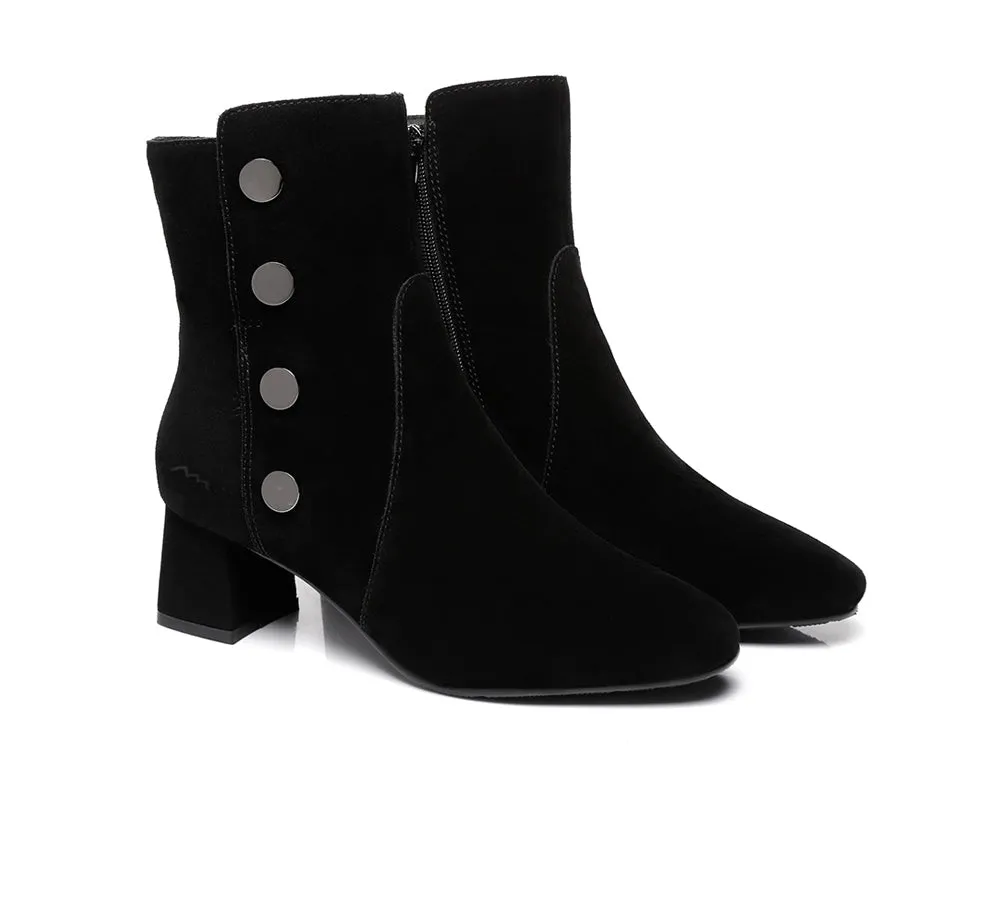 Midi Women Fashion Block Heel Black Boots