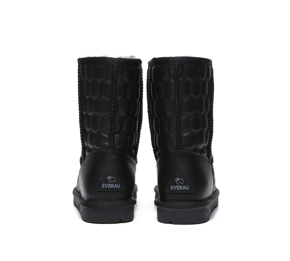 Nappa Sheepskin Short Boots Women Howey